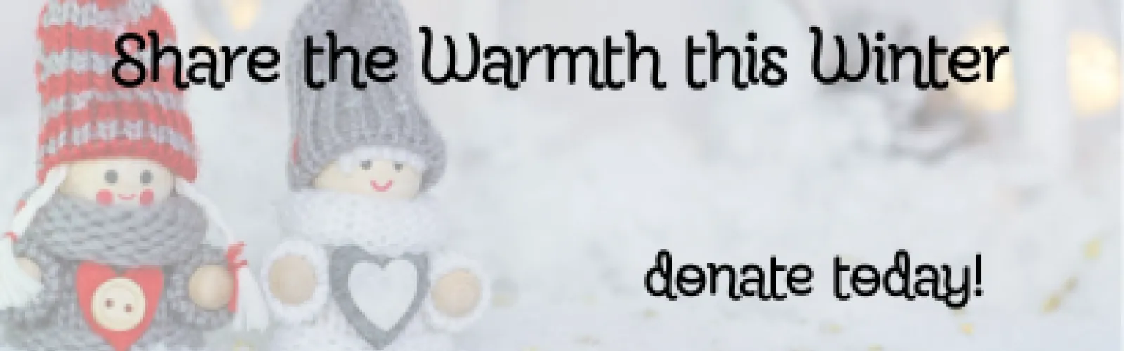 cozy image says "share the warmth"